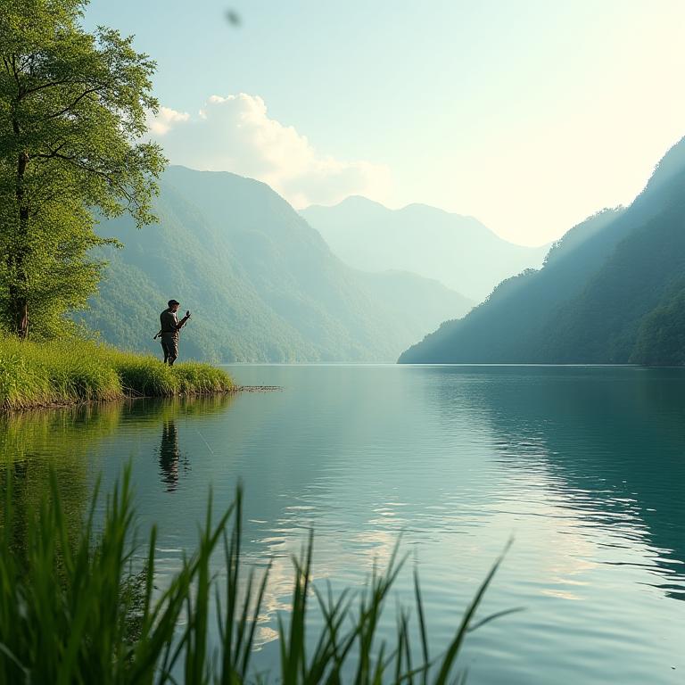 Nachhaltiges Angeln in der Natur